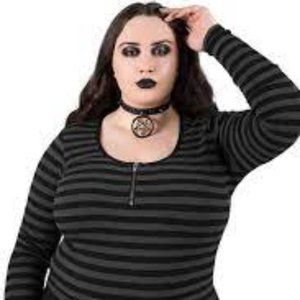 Izora ribbed top (Grey) 3X